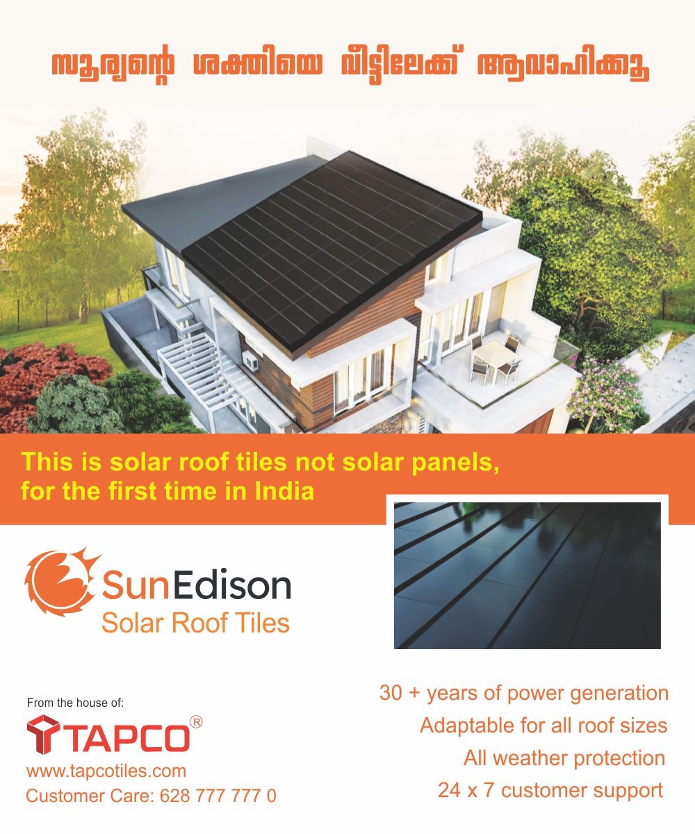 Solar Roof Tiles in Kochi