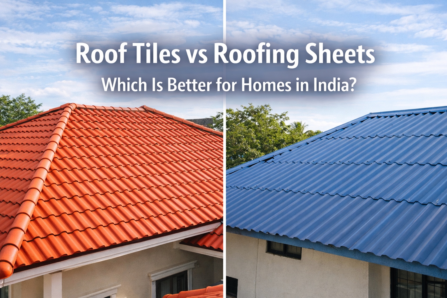 Roof Tiles vs Roofing Sheets – Which Is Better for Homes in India?