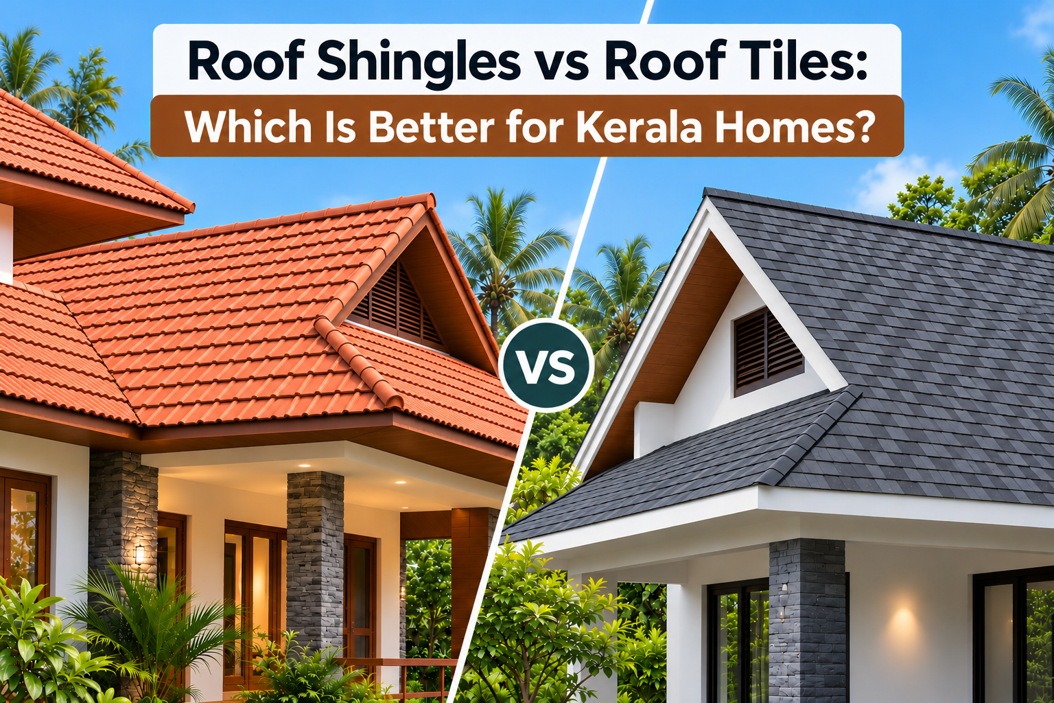 Roof Shingles vs Roof Tiles: Which Is Better for Kerala Homes?